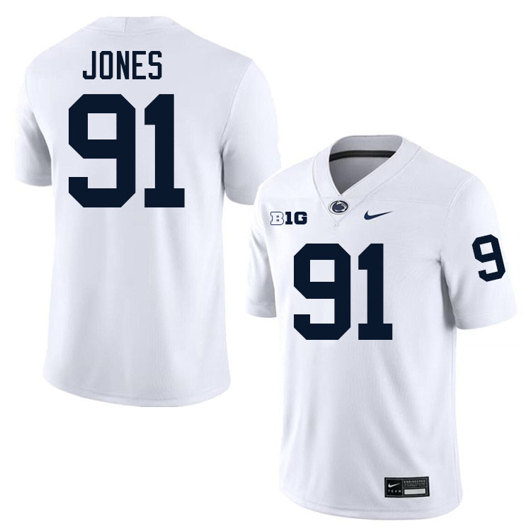 DaQuan Jones Penn State Jersey,PSU Nittany Lions #91 DaQuan Jones Football Uniforms-White